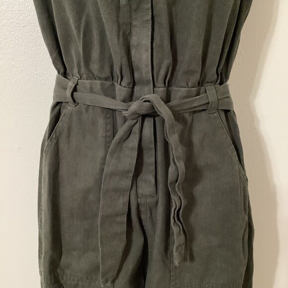 The Normal Brand Grunge Gorpcore Cotton Military Green Utility Jumpsuit XS - Picture 6 of 12